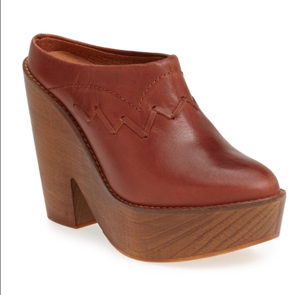 Free People "Chance" platform clogs
