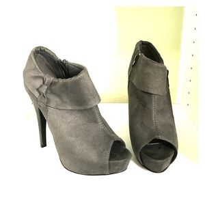 Open toed bootie-like heels
