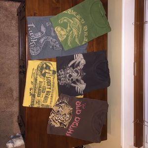 Lucky Brand T-shirts Size (L) lot of 5