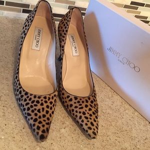 Jimmy Choo Leopard Print Pumps