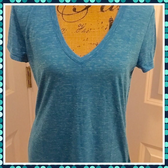 Adidas Deep V Tee Shock Blue/Blue Glow NWT Medium - Picture 2 of 4