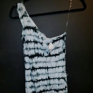 Black and white tye dye dress
