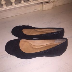 Women's Nurture Black Leather Shoes Sz 7 Like New