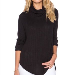 Free people black turtleneck thermal