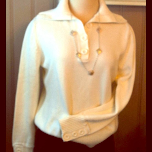 Button neck sweater - Picture 1 of 2