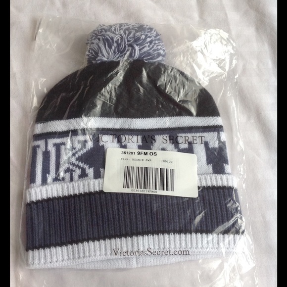 Last One !!! NWT Pink VS beanie in Indigo (Blue) - Picture 2 of 2