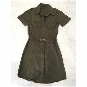 Jessica Simpson Military Shirt Dress