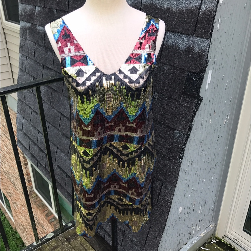 Altar'd State Everly Sequin Dress - Picture 1 of 4