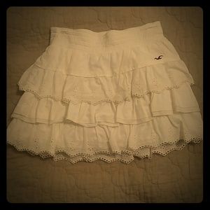 Hollister White Skirt Size Small