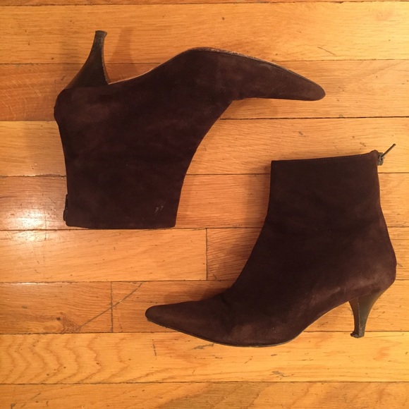 Michael Kors Brown Suede Booties