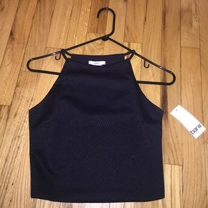 High neck crop top - medium