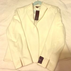 Louben white wool & Cashmere blazer size 10