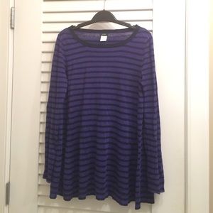 Jcrew striped swing sweater