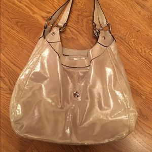 Shimmer coach purse