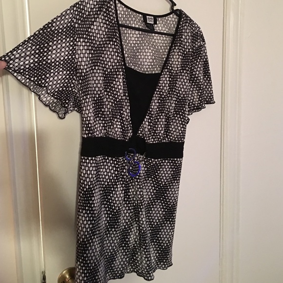 Studio 1940 Black and White Polka Dot Blouse