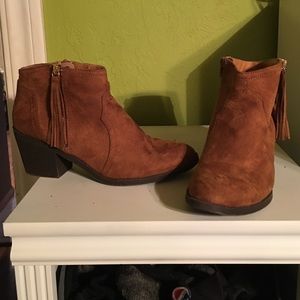 Brown booties