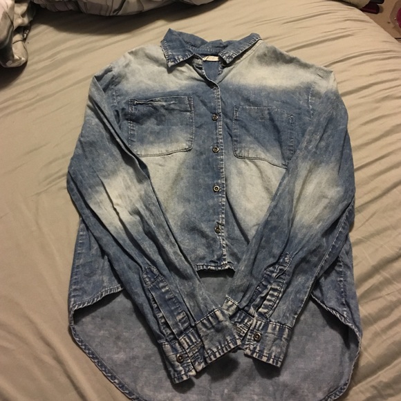 button-up jean styled flannel