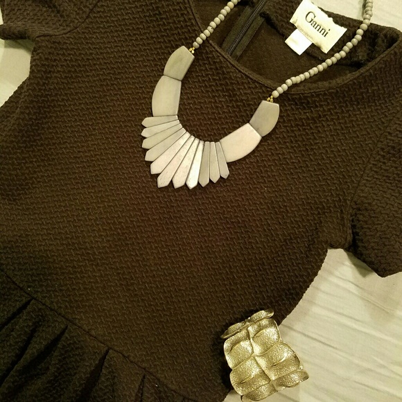 Anthropologie Dresses & Skirts - WEEKEND SALE Black quilted cotton A-line dress