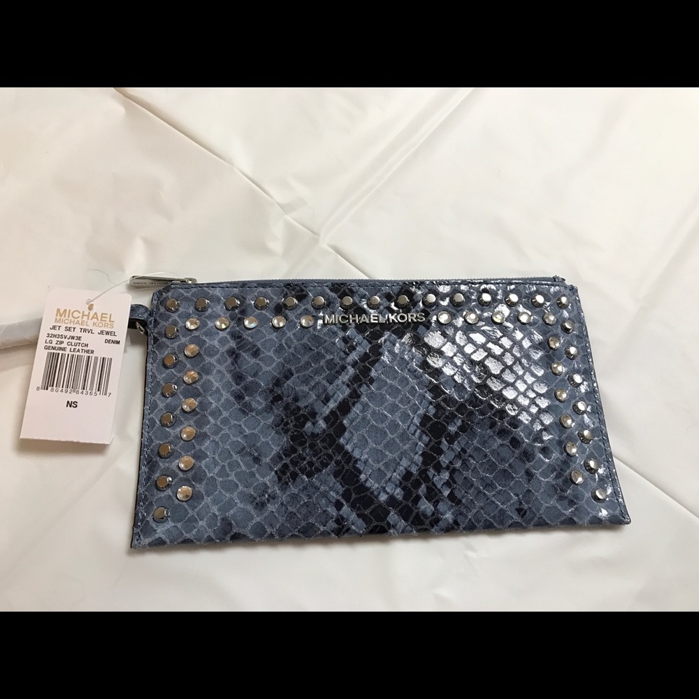MICHAEL KORS Large Zip Clutch