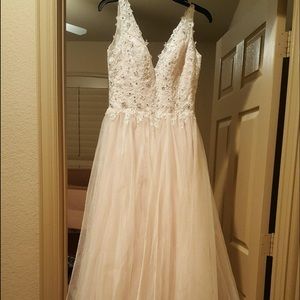 White prom dress
