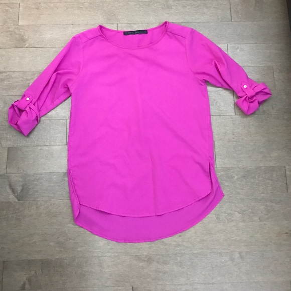 Zara basic pink top