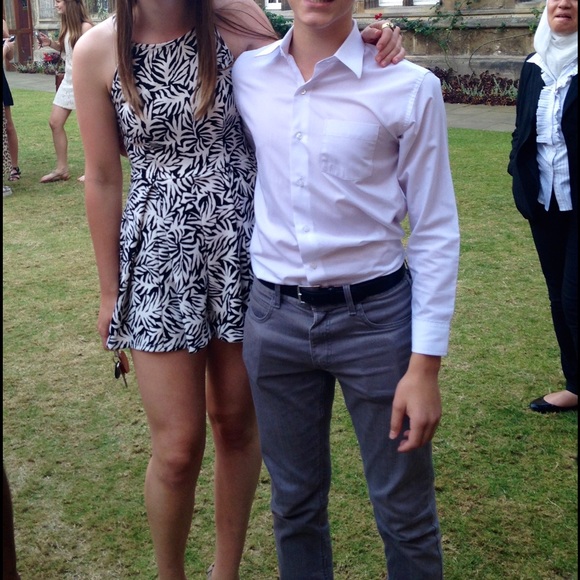 TOPSHOP Petite Patterned Romper - Picture 3 of 3