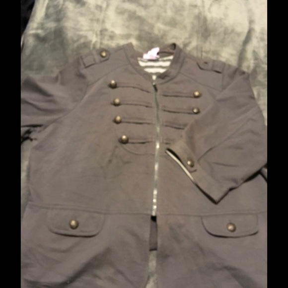 Military Gray Jacket Sz 20