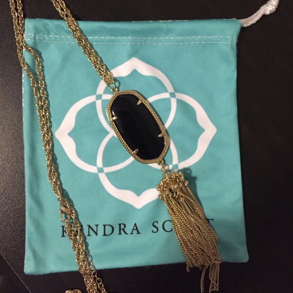 black Kendra Scott necklace