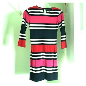 Body fit dress with 3/4 sleeve