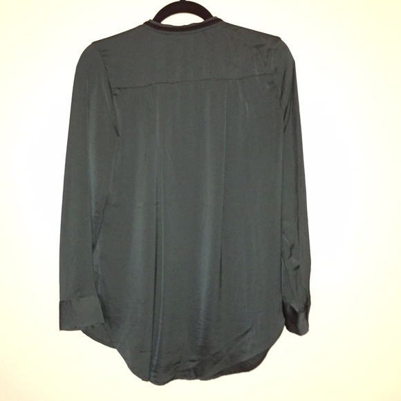 H&M green/teal blouse, size 2 - Picture 3 of 3