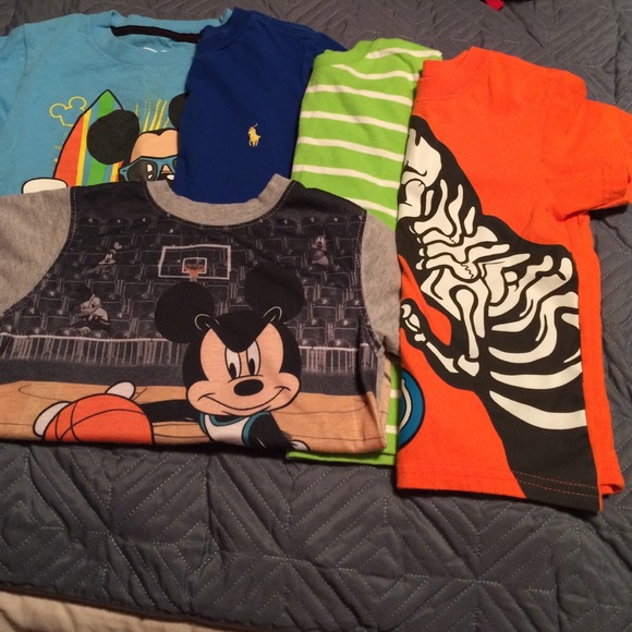 5 short sleeve 3t shirts