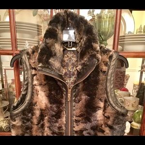 Faux Fur Zip Up Vest