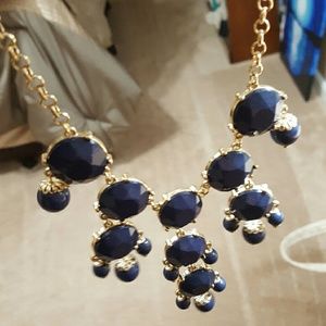 Navy blue fashion necklace