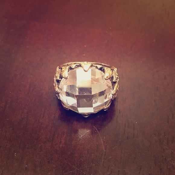 925 Sterling Silver Crystal Ring