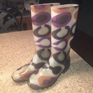 Coach rain boots