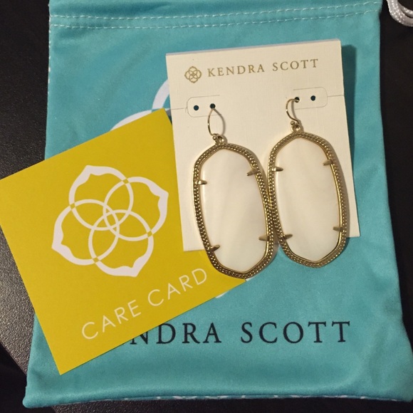 white Kendra Scott earrings