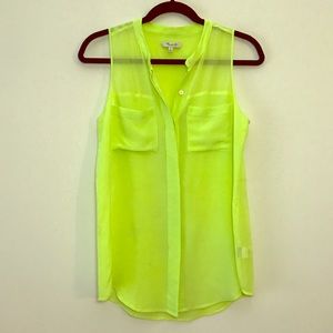 Madewell Green Silk Cargo Tank