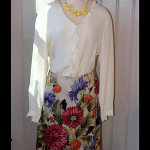 Floral, Pencil skirt.