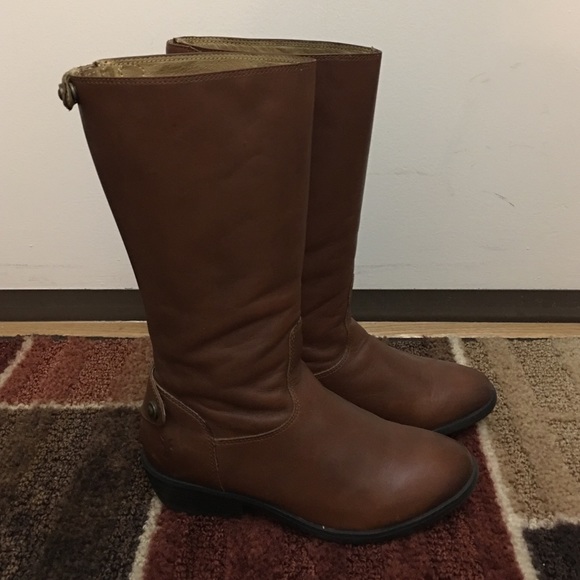 Frye Children's Melissa Button Back Zip, Brown