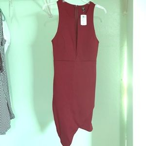 Windsor low neckline body dress