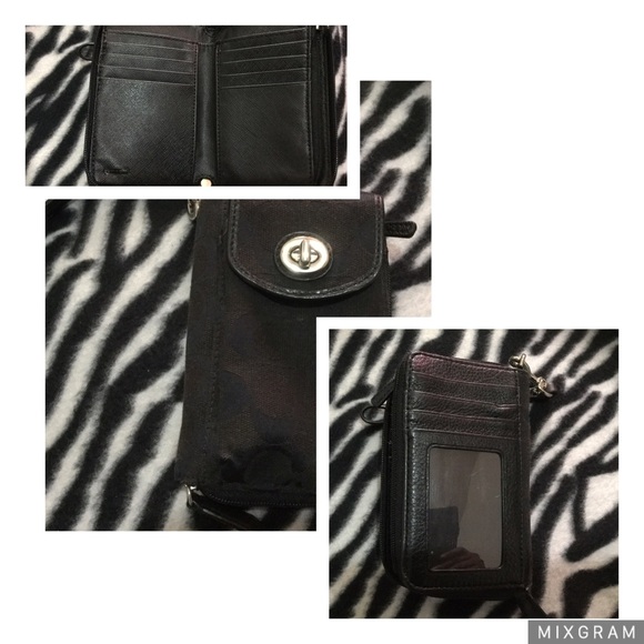 Black Coach wristlet - Picture 4 of 4