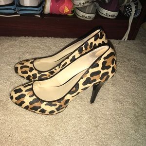 Leopard print heels