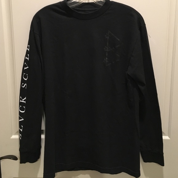 BLVCK SCVLE black long sleeve shirt size medium