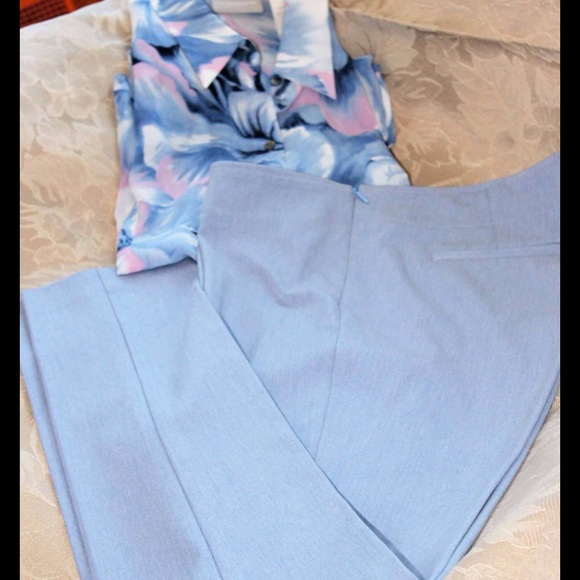 Sheer, side tie blouse. - Picture 3 of 3