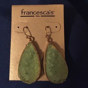 Beautiful jade colored earrings