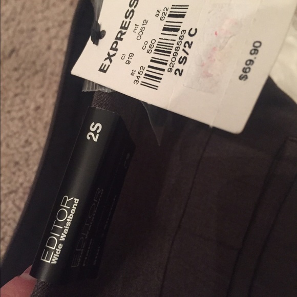 Express Editor wide waistband dress pant flare - Picture 3 of 3