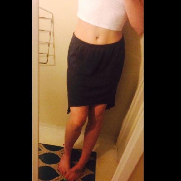 Gorgeous High-Low Dark Gray Skirt