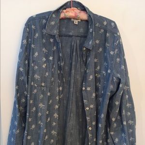 Button down chambray shirt