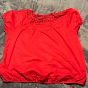 Lane Bryant Red Cute Shirt Sz 18/20