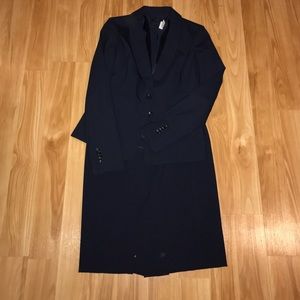 Ann Taylor Navy blue suit skirt above knees